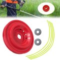 Aluminum Universal Trimmer Head Replacement Brush Cutter Weedeater W 4 Lines Red