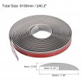 Uxcell Floor Transition Strip 20ft Self Adhesive Carpet Edging Trim 6 1 Meter Pvc For Height Less Than 3mm Gray