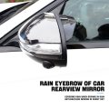2pcs Car Rear View Mirror Rain Eyebrowsproof Auto Side Guard Waterproof Pvc Vehicle Rearview Rain Visor Smoke Cover Accessories