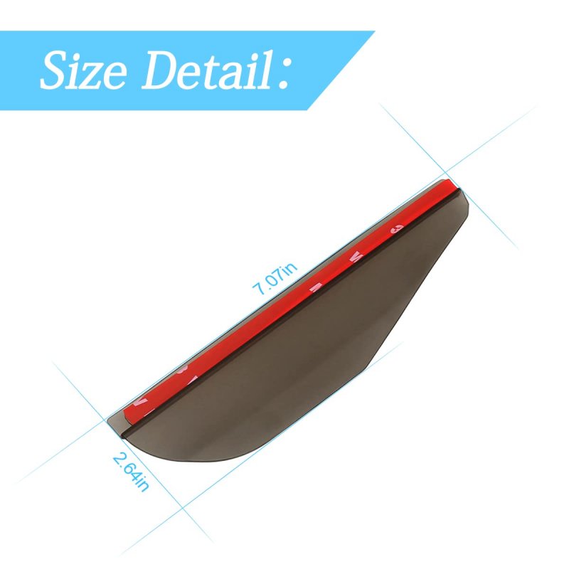 2pcs Car Rear View Mirror Rain Eyebrowsproof Auto Side Guard Waterproof Pvc Vehicle Rearview Rain Visor Smoke Cover Accessories