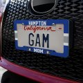 Hampton University Mom License Plate Tag Frame