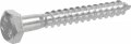 Zinc Steel Hex Head Lag Screws For Wood And Masonry 5 16 In X 3 Coarse Thread 100 Piece Set