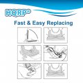Hqrp 2-pack Vacuum Belt Compatible With Eureka Style U 61120 61120a 61120b 61120c 61120d 61120f 61120g Replacement Fits 2900