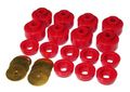 Prothane 7-141 Red Body And Cab Mount Bushing Kit 16 Piece 
