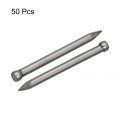Uxcell Finishing Nails 50pcs 28mm 1-1 8 Inch Hand-drive Hardware Carbon Steel Nail Lost Head