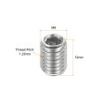 Ball Point Set Screws M8 X 12mm 304 Stainless Steel Metric Spring Hex Socket Screw 20pcs
