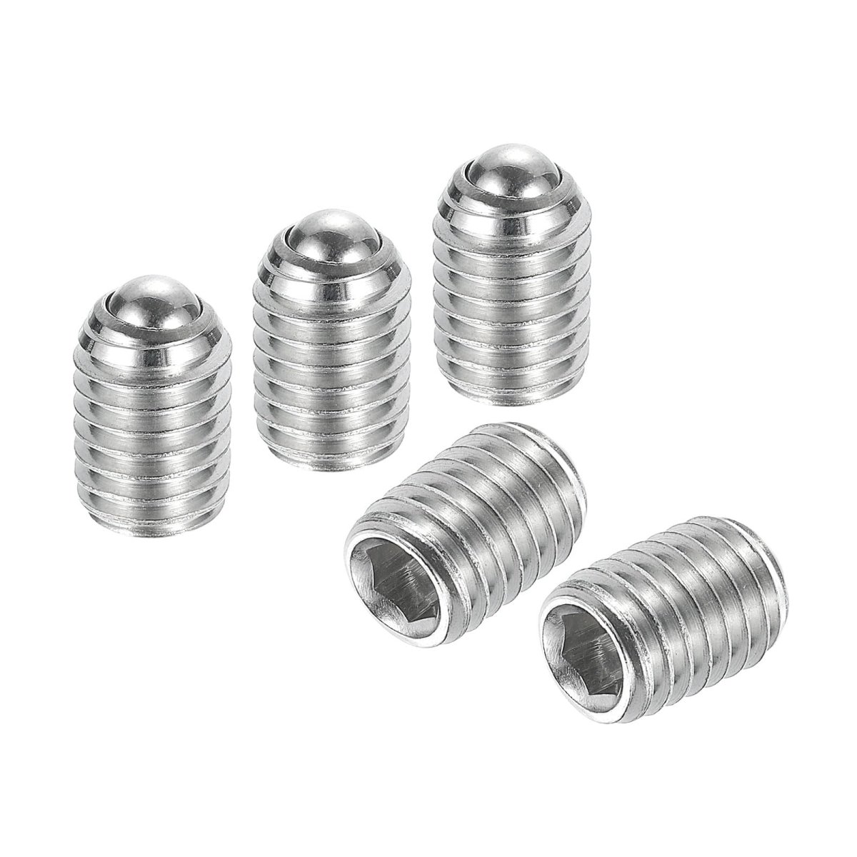 Ball Point Set Screws M8 X 12mm 304 Stainless Steel Metric Spring Hex Socket Screw 20pcs
