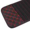 X Autohaux 2pcs Car Cd Visor Storage Cases Vehicle Sun Organizer With 10 Dvd Sleeves Black Red Line