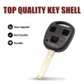 Uxcell Car Replacement Remote Uncut Insert Key Fob Case Shell For Lexus Es300 Gs300 Sc300 Sc400 Gx470 Is300 Ls400 Ls430 Lx470