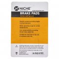 Niche Brake Pad Set For Suzuki Gsxr600 Gsxr750 Hayabusa Kawasaki Ninja Zx10r Ducati 1098 Front Semi-metallic 4 Pack