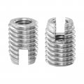 Self Tapping Threaded Inserts 15pcs Inner M6-1 Outer M10x14 303 Stainless Steel Slotted Thread Repair Nuts