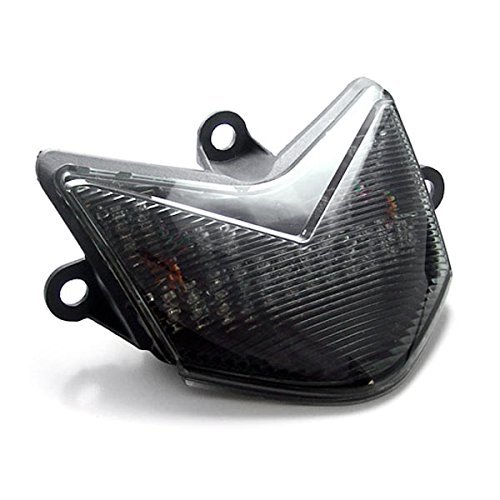 Krator Led Taillights Brake Tail Lights With Integrated Turn Signals Indicators For 2004-2005 Kawasaki Ninja Zx10 Zx10r Smoke