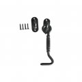 Indoor And Outdoor Door Lock 2pcs Stainless Style Portable American Steel Sliding Safe Universal For Barn Buckle Black Hook