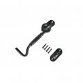 Indoor And Outdoor Door Lock 2pcs Stainless Style Portable American Steel Sliding Safe Universal For Barn Buckle Black Hook