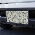 Yellow Song Birds Pattern Novelty Metal Vanity Tag License Plate