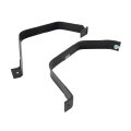 Fuel Tank Strap Set Of 2 For Ford F-250 Super Duty 1999 To 2010 Center Position Black Steel 30 In And 38 5 Replaces 5c3z9054ca 