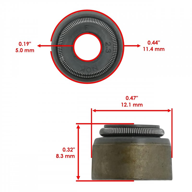 Caltric Intake Valve Stem Seal For Yamaha Wolverine R-spec Yxe70 Se 2016-2017