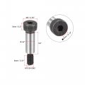 Uxcell Alloy Steel Hexagon Socket Head Shoulder Screws Bolts 1 2 Length 4 Dia 10-24 Thread 10pcs