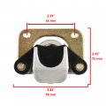 Caltric Rear Left And Right Brake Caliper With Pads Compatible Polaris Rzr S 800 Efi 2009 2010 2011 2012 2013 2014