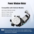 Front Right Passenger Side Power Window Lift Motor For 2004-2015 Nissan Titan 05-15 Armada Infiniti Qx56 2004 2005 2006 2007