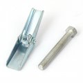 Uxcell 5mm X 40mm Thread Spring Metal Toggle Wall Anchor Hex Head Bolts 6 Pcs