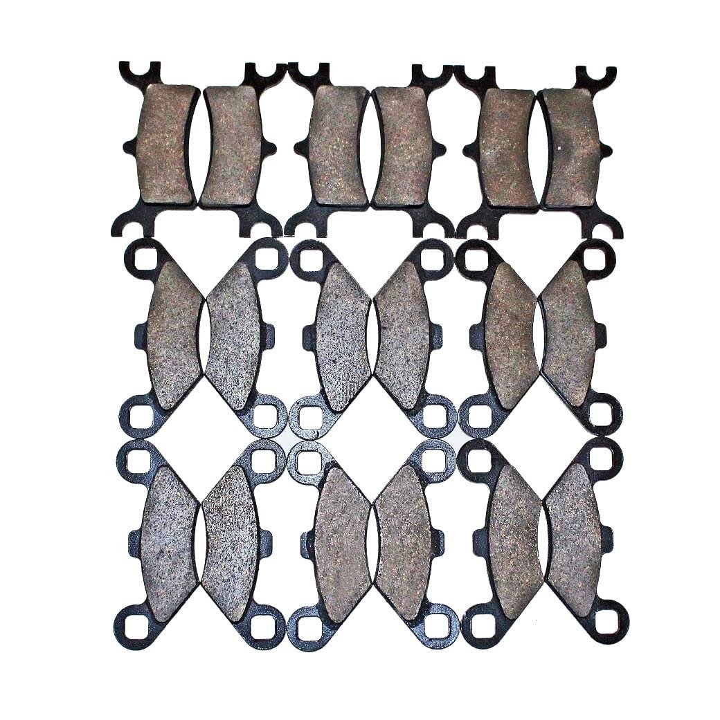 Front And Rear Brake Pads For 2005 Polaris 330 Magnum 2x4 Semi Metallic Compound General Use Riding
