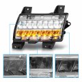 Amerilite For 2018-2020 Jeep Wrangler Jl Sport Model Full Led Drl Sequential Bumper Parking Lamp Turn Signal Lights Set