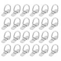 X Autohaux 24pcs D Shape Ring Tie Down Anchors 1 4 Diameter Lashing For Truck Boat Rv Atv Suv Vehicle Cars Silver Tone