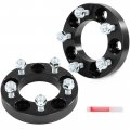 Aintier 2x 1 Inch 5x4 To 5 Wheel Spacers With Thread Pitch 12x1 25 Bore Size 82 5mm Compatible 2005-2014 For Impreza 2014-2023