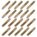 M6 Hanger Bolts Length 1-3 8 35mm Double Head Self-tapping Screw 6mm Wood Joint Furniture Legs 20pcs 