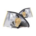 Pair Park Signal Marker Light Combo For 1999 2000 Bmw 323i E46 Sedan 4dr Wagon Driver And Passenger Side With Amber Lens 