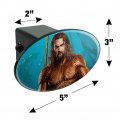 Aquaman Movie Jason Mamoa Full Costume Oval Tow Trailer Hitch Cover Plug Insert