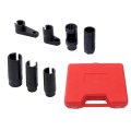 7pcs Oxygen Sensor Socket Set 1 2 Inch And 3 8 Square Drive For Auto Repair