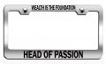 Muslim Islamic Wealth Is The Foundation Stainless Steel License Plate Frame For Auto Suv Truck Universal Fit 12 5 X 6 In Tag 