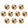 Brass Pipe Fitting Hex Counter Sunk Plug 1 2npt Male Socket Drive Countersunk Plugs 10pcs 