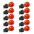 Nghtmre 10pcs Amber Turn Signal Light 3500k Parking 3157na 3057na 3357na 3457na 3157 3057 12v Bulb 