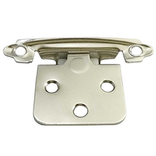 Smbbit Traditional Cabinet Hinge Variable Overlay 10 Pack Bright Nickel
