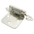 Smbbit Traditional Cabinet Hinge Variable Overlay 10 Pack Bright Nickel 