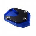 Uxcell 1 Set Aluminum Alloy Motorcycle Kickstand Plate Pad For Honda Cb125r 2018-2021 Extension Foot Support With Wrench Blue