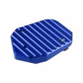 Uxcell 1 Set Aluminum Alloy Motorcycle Kickstand Plate Pad For Honda Cb125r 2018-2021 Extension Foot Support With Wrench Blue