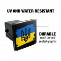 Ukraine Coat Of Arms Tow Trailer Hitch Cover Plug Insert