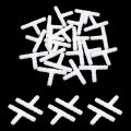 Uxcell 20pcs White 6mm T Shape Plastic Joiner Air Water Fuel Hose Tube Connector