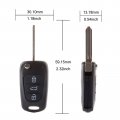 Aintier 2 X Key Fob Shell Case For Kia Soul Sportage Rondo Rio 2007-2013