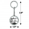 I Tri D Triathlon Triathlete Swim Bike Run Tried Funny Keychain Chrome Plated Metal Pop Cap Bottle Opener