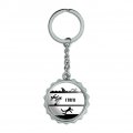 I Tri D Triathlon Triathlete Swim Bike Run Tried Funny Keychain Chrome Plated Metal Pop Cap Bottle Opener