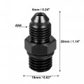 X Autohaux Black 4an Male To M12 1 5mm Thread Tube Hardline Fuel Line Adapter Oil Gas Pipe Fitting