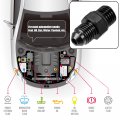 X Autohaux Black 4an Male To M12 1 5mm Thread Tube Hardline Fuel Line Adapter Oil Gas Pipe Fitting