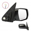 Ocpty Passenger Side Power Manual Folding Mirrors Compatible With 2006-2014 For Grand Vitara