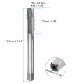 Uxcell Spiral Point Thread Tap M8 X 1 25 Metric Screw Fully Ground High Speed Steel 6542 Machine Tappinging Tool For Machinist