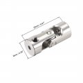 Uxcell 2 Pcs 3mm To 4mm Rotatable Universal Steering Shaft Coupler Motor Connector Joint Coupling L23xd9